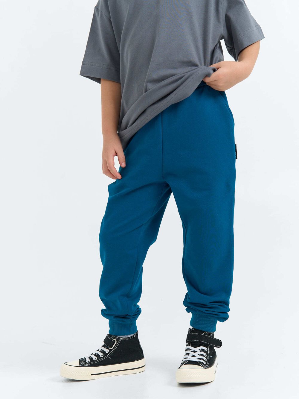 Джоггеры облегченные "Петроль" с карманами