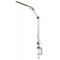 Настольный светильник ЭРА NLED-496-12W-G светодиодный на струбцине золото