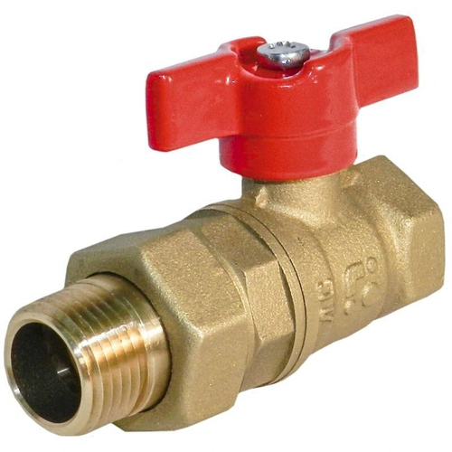 Кран латунный шаровой БАЗ.А.А31.1, 11Б27п1, DN 20, PN 40, американка, бабочка