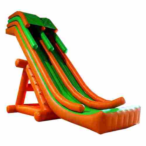 Надувная прямая водная горка для вышки (опоры) «Мандариновая радость», 8*4*5 м