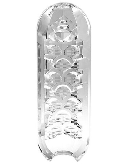 Самозакручивающийся мастурбатор SPINNER Shell (многоразовый) (Цвет: прозрачный с салатовым)