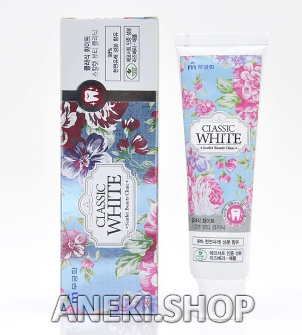 Зубная паста отбеливающая с ароматом мяты и ягод 110 г Mukunghwa Scarlet Beauty Clinic