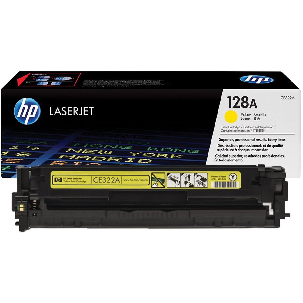 Картридж лазерный HP 128A CE322A жел. для CLJ CP1525/CM1415