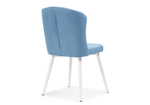 Стул на металлокаркасе Woodville Алиссум velutto 46, белый, ножки белые