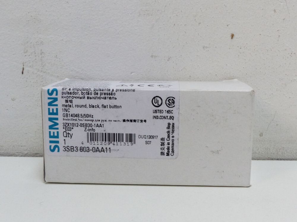 SIEMENS 3SB3 603-0AA11