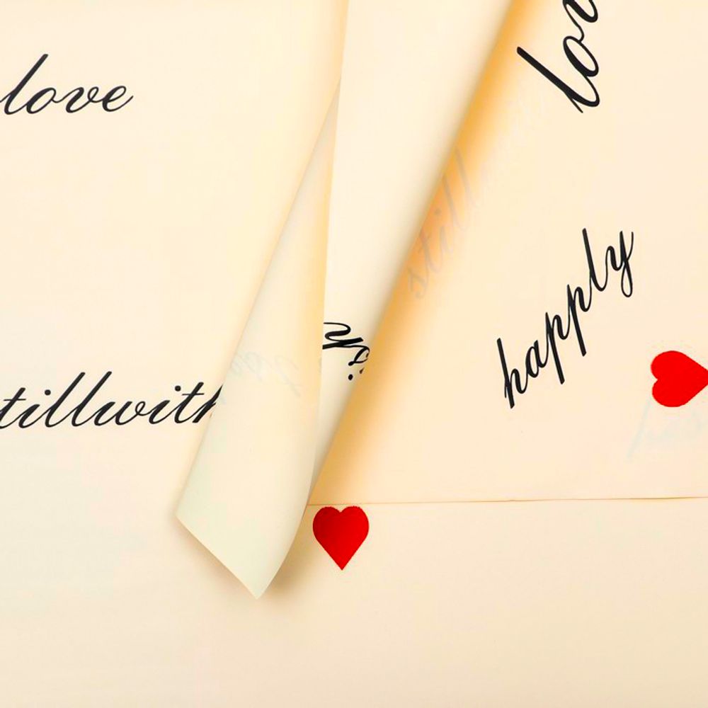 ЛИСТ &quot;Пожелания&quot; 58*58/10шт КРЕМ