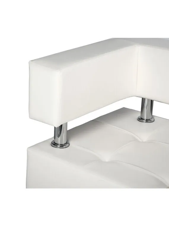 Диван 2-х местный "Борк", белый глянец