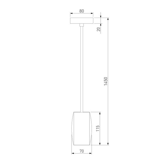 Подвесной светодиодный светильник Eurosvet Bonaldo 50246/1 Led черный
