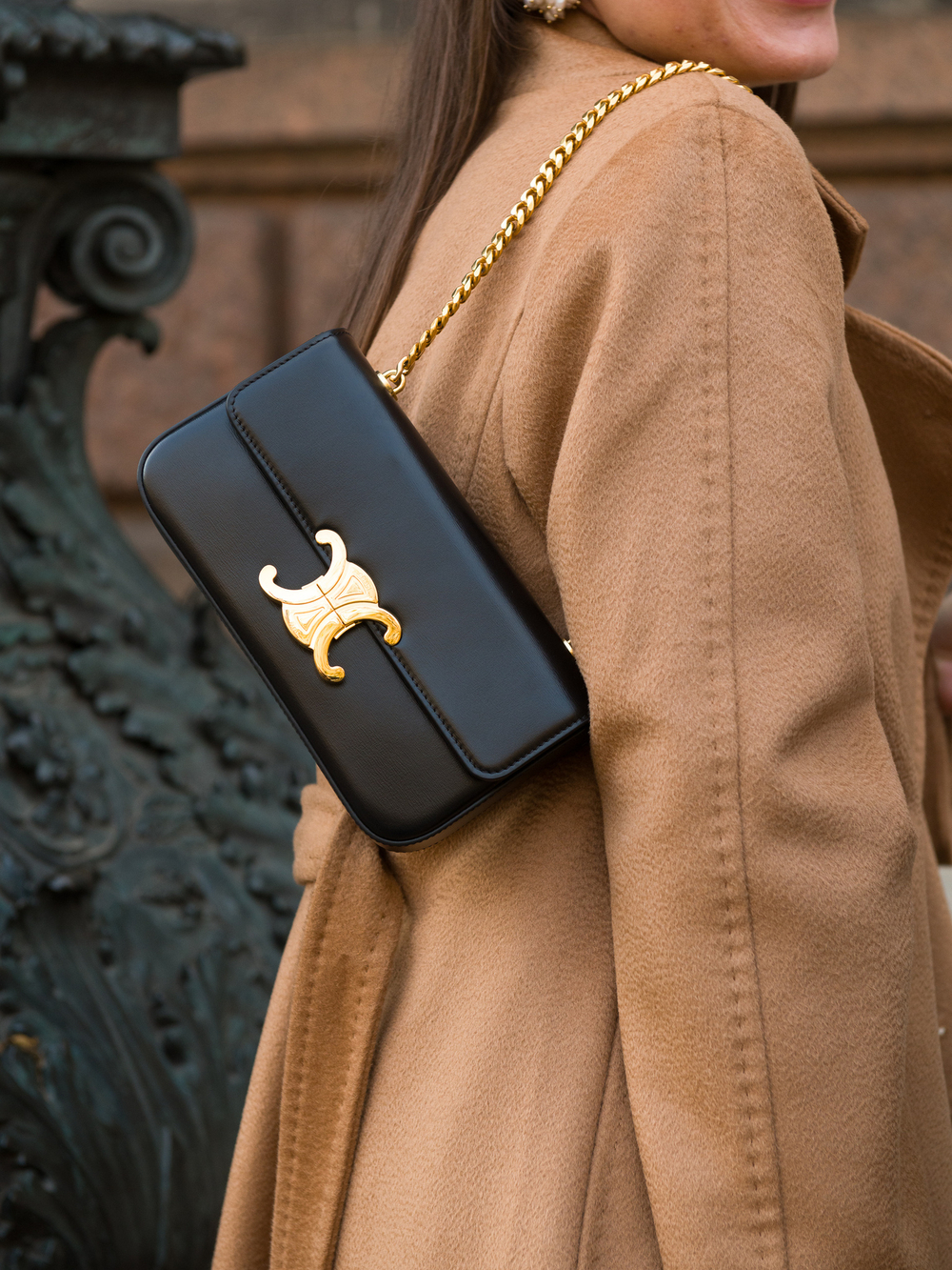 Celine Triomphe Chain Shoulder Bag