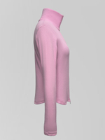 Лонгслив LJHY 3615 однотонный на молнии с вышевкой на груди