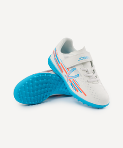 Бутсы многошиповые Evofly TF Talant White/blue, детский