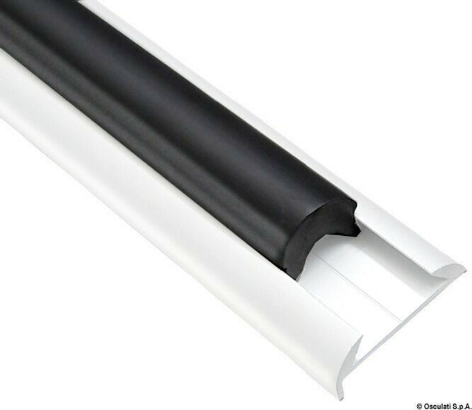 Вставка из ПВХ черная, бухта 24 м.