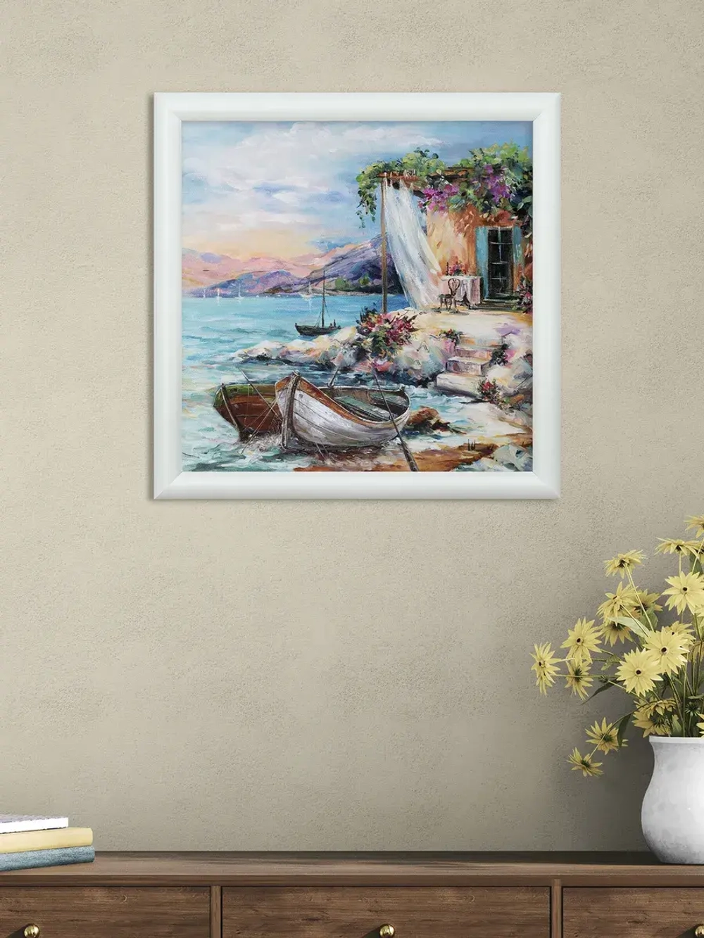 Картина на стену для интерьера на холсте 34*34 см