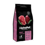 AlphaPet Superpremium Adult для кошек Говядина с печенью 400гр.