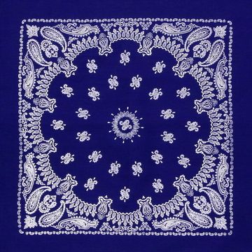Бандана синяя с белыми огурцами (020)