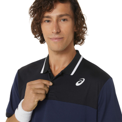 Мужское теннисное поло ASICS Court Polo Men - Dark Blue, Black