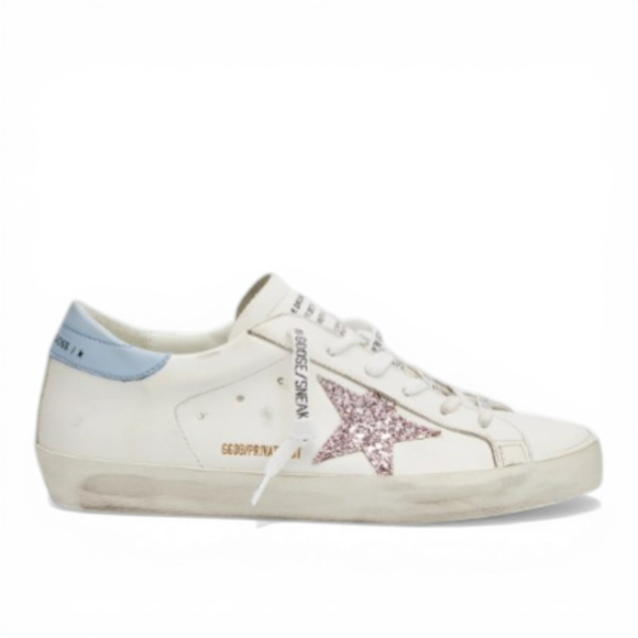 Кеды Golden Goose Superstar Leather Glitter Low-Top Sneakers
