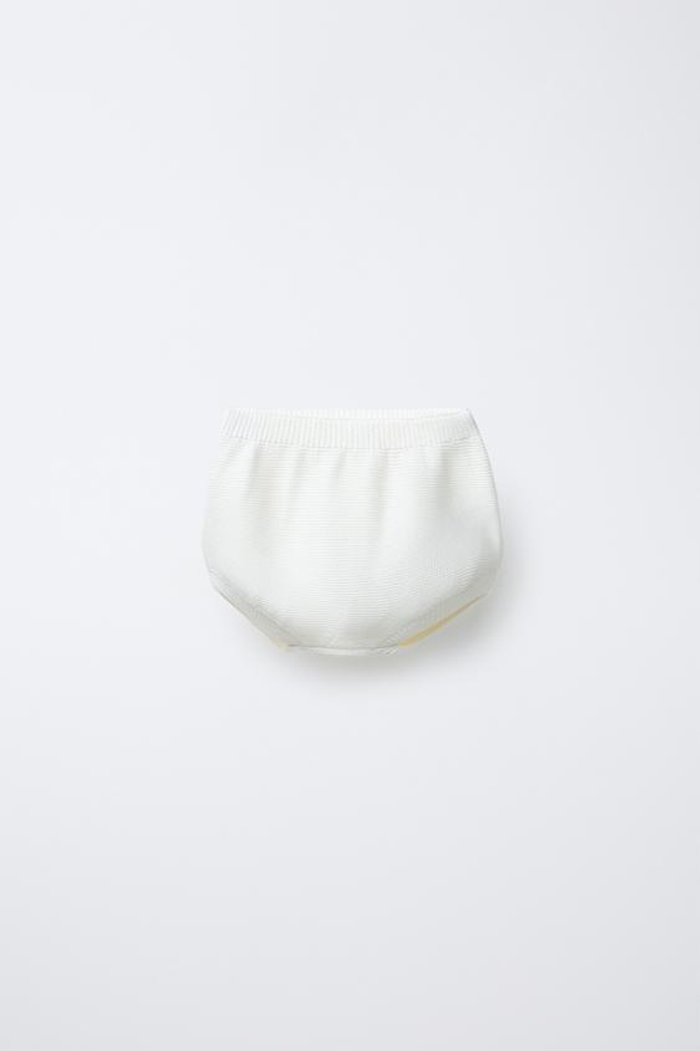 ZARA ТРИКОТАЖНЫЕ ТРУСЫ, СВЕТЛЫЙ ЭКРЮ