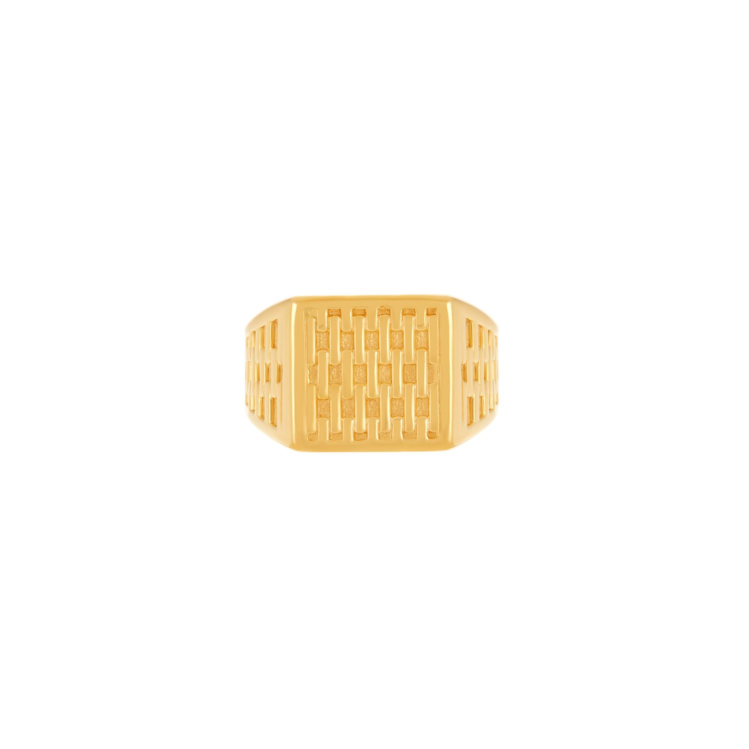 Кольцо Fused Woven Square Signet Ring