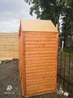 Туалет дачный «Прямоугольный» (крашенный)