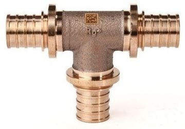 Тройник Рехау RX+ 16-16-16 равнопроходный бронза (арт. 14570313001)