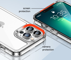 Прозрачный защитный чехол для смартфона iPhone 13 Pro Max, увеличенные защитные свойства