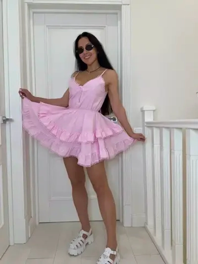 Сарафан платье летнее короткое с шортами хлопок