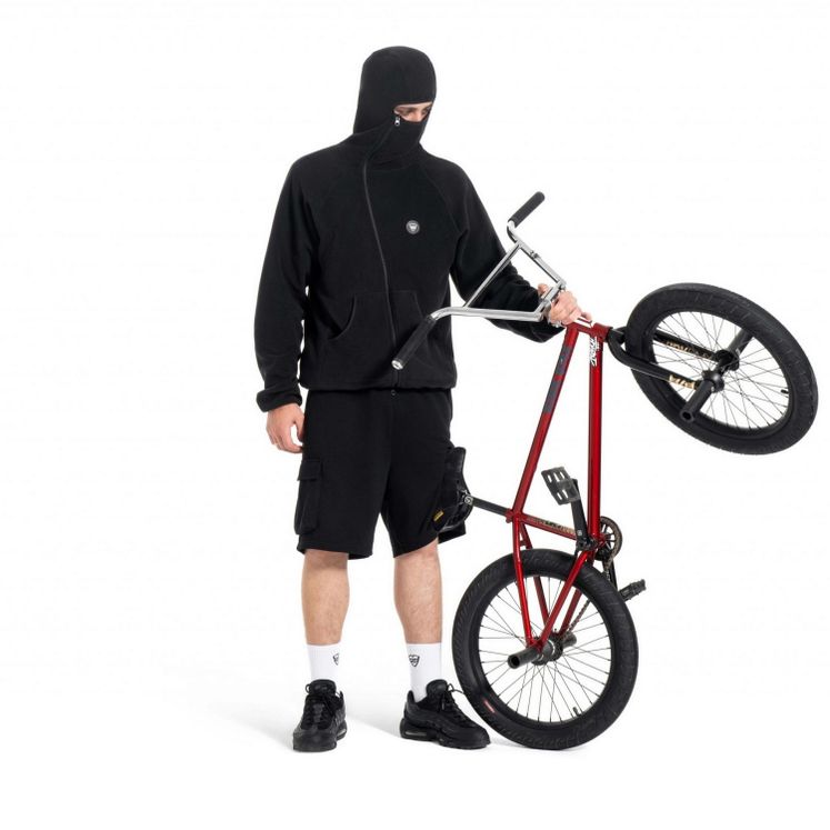 Худи флиска Питерский Щит Призрак, черный