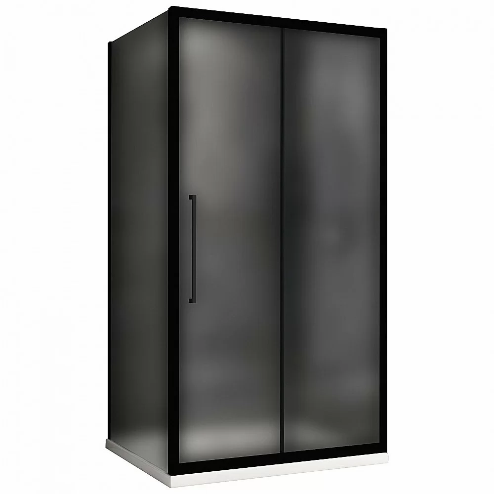 Душевой уголок ABBER Schwarzer Diamant AG30110BMH-S90BM 110х90 стекло матовое/профиль черный