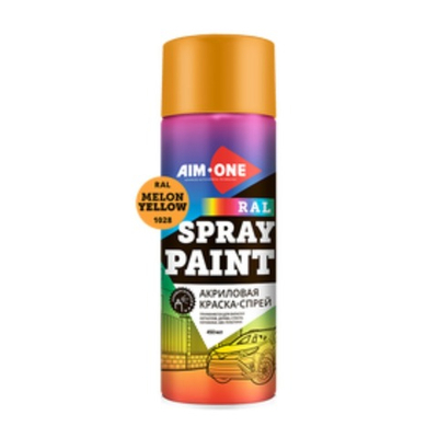 Aim-One Краска-спрей RAL-1028. Дынно-желтая