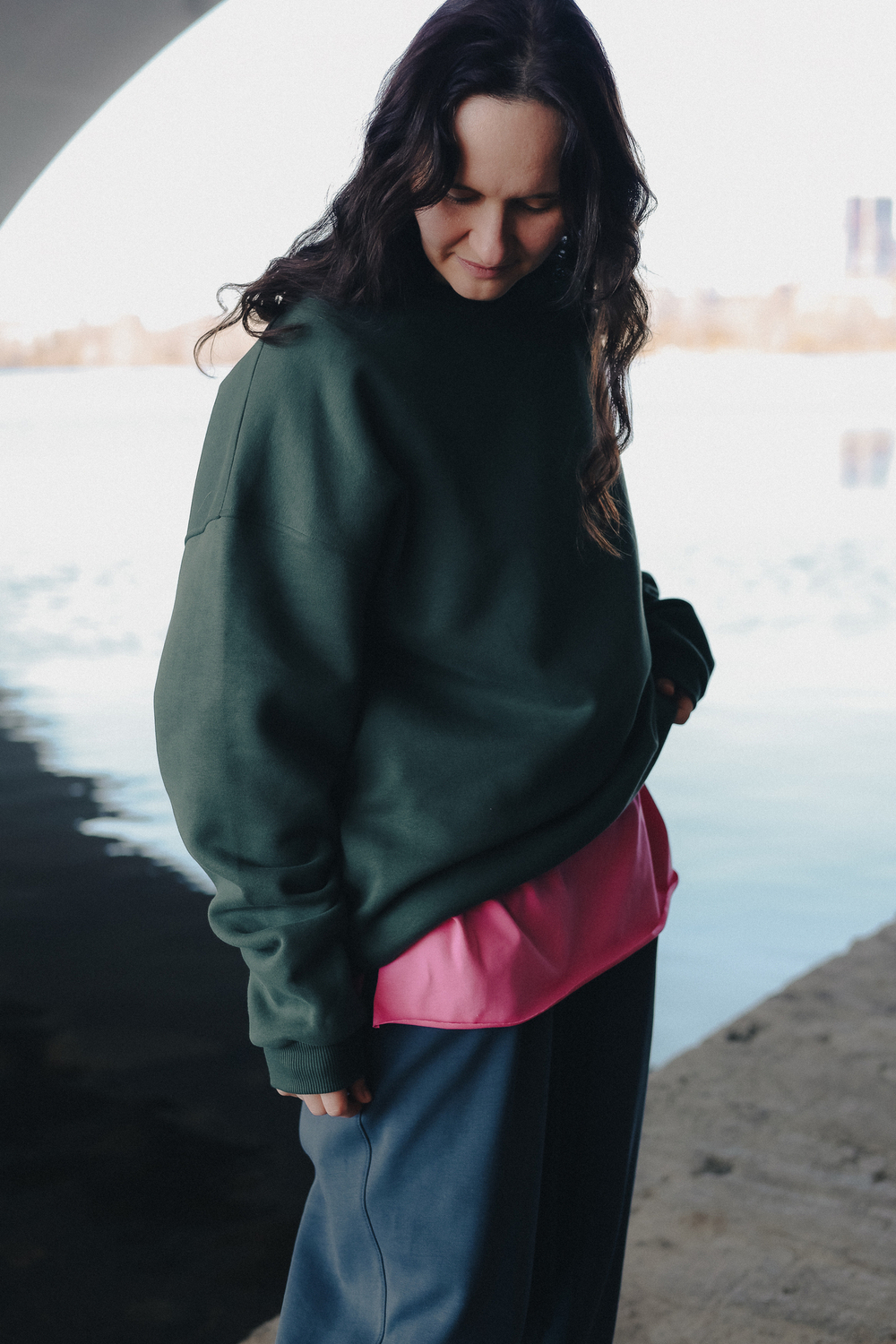 Свитшот Oversize хвойный
