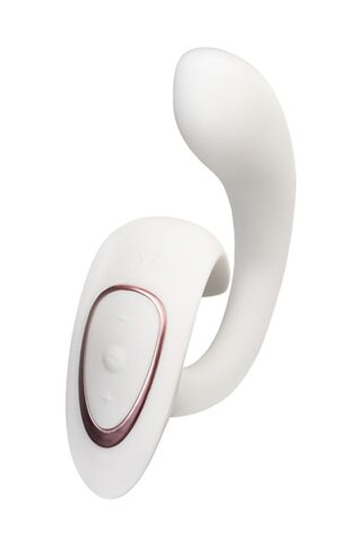 Белый вибратор для G-стимуляции G for Goddess 1 (Цвет: белый)