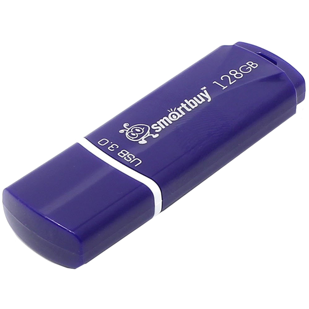 Память "Crown" 128GB, USB 3.0 Flash Drive, синий, Smart Buy