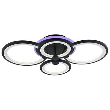 Потолочный светодиодный светильник 8077/4 GRP 100W+8W RGB графит Profit Light