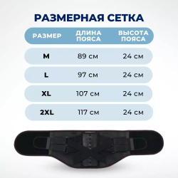 Супер-бандаж против болей в спине: турмалин + ребра жесткости + 3 съемных вставки