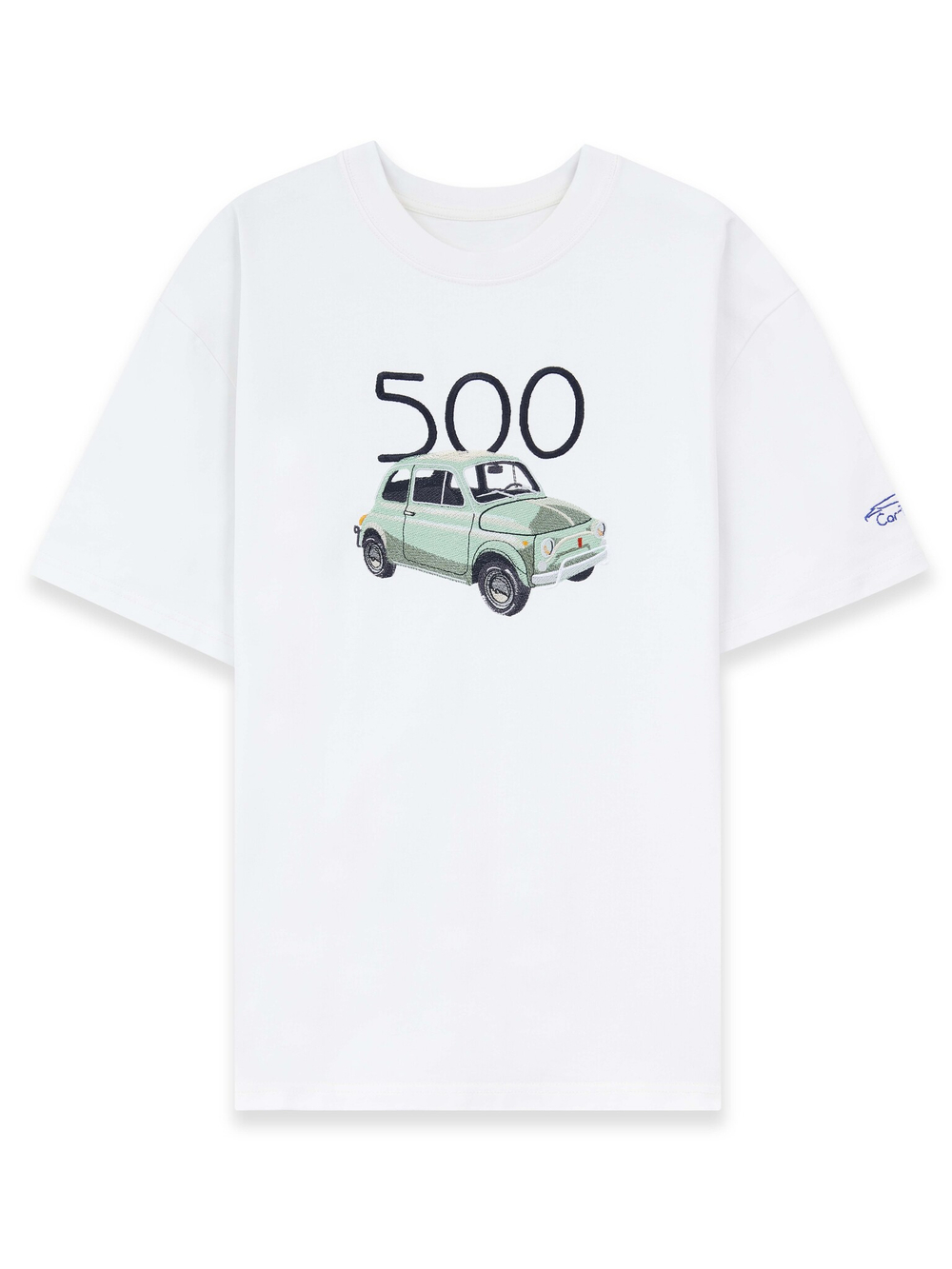 Футболка с вышивкой "500" 2S project Car T Shit