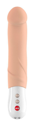 Телесный вибратор Big Boss - 23,5 см. (Цвет: телесный)