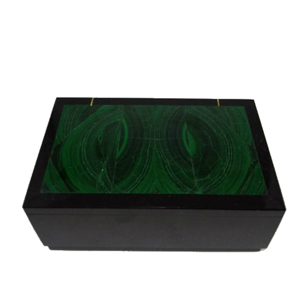 Шкатулка малахит, долерит