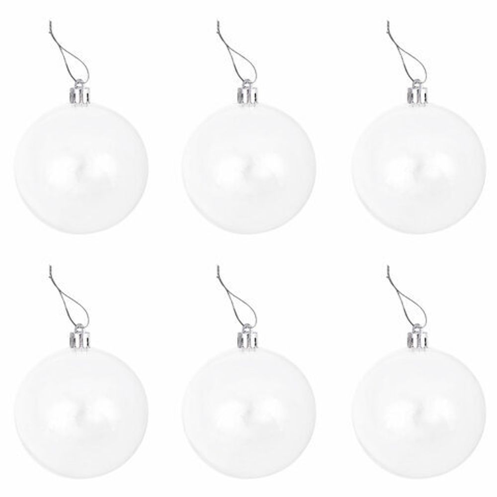 Шары ёлочные 24 шт., 5 см "Eden Colors", пластик, цвет: серебристый/жемчужный, ЗОЛОТАЯ СКАЗКА, 591977