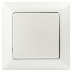 Выключатель Intro Solo 4-101-06 одноклавишный 10А-250В, IP20, СУ, перламутр