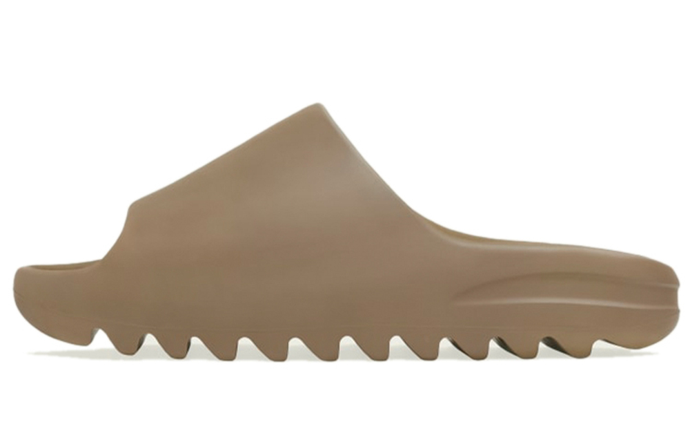 Adidas originals Yeezy Slide brown brown "Core" solid color wear-resistant breathable rubber sole hollow non-slip one-word slippers for men and women the same brown