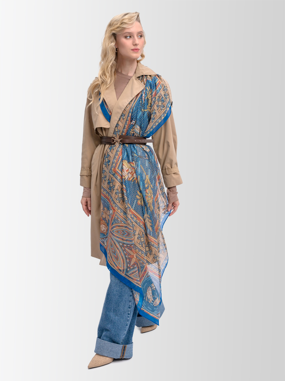 Палантин «Мозаика Херсонеса» 100% хлопок