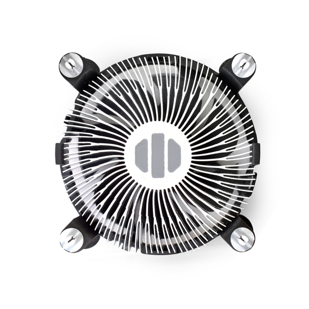 Кулер для процессора ExeGate EE97379, 1х92мм, 2400rpm, 4-pin, Al, черный, 48CFM, 23дБ, TDP 65Вт, INTEL 1200/115x/775, AMD Не поддерживает (EX283280RUS)