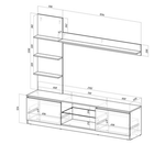 Гостиная Убер ГС-05 Ясень белый/белый