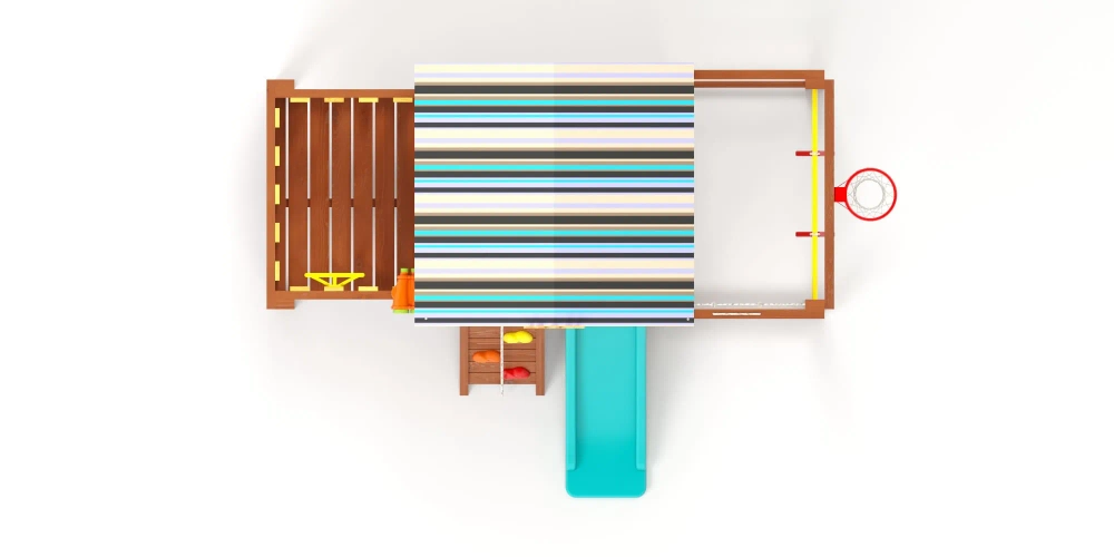 Игровой комплекс из дерева"Baby - 3"(Play)(Priority)