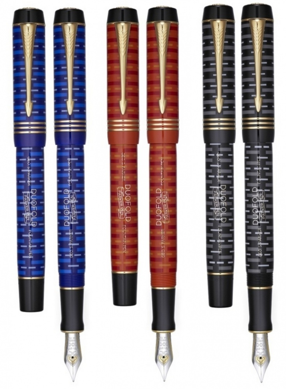 Перьевая ручка LAPIS LAZULI DUOFOLD 100TH, перо: F, цвет чернил: black, в подарочной упаковке.