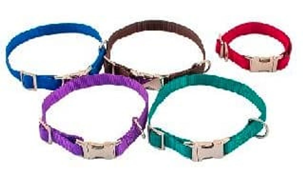 Ошейник DA411415 капроновый 15мм*20-40см "Sport-Metal"  цветной с металл. пряжкой