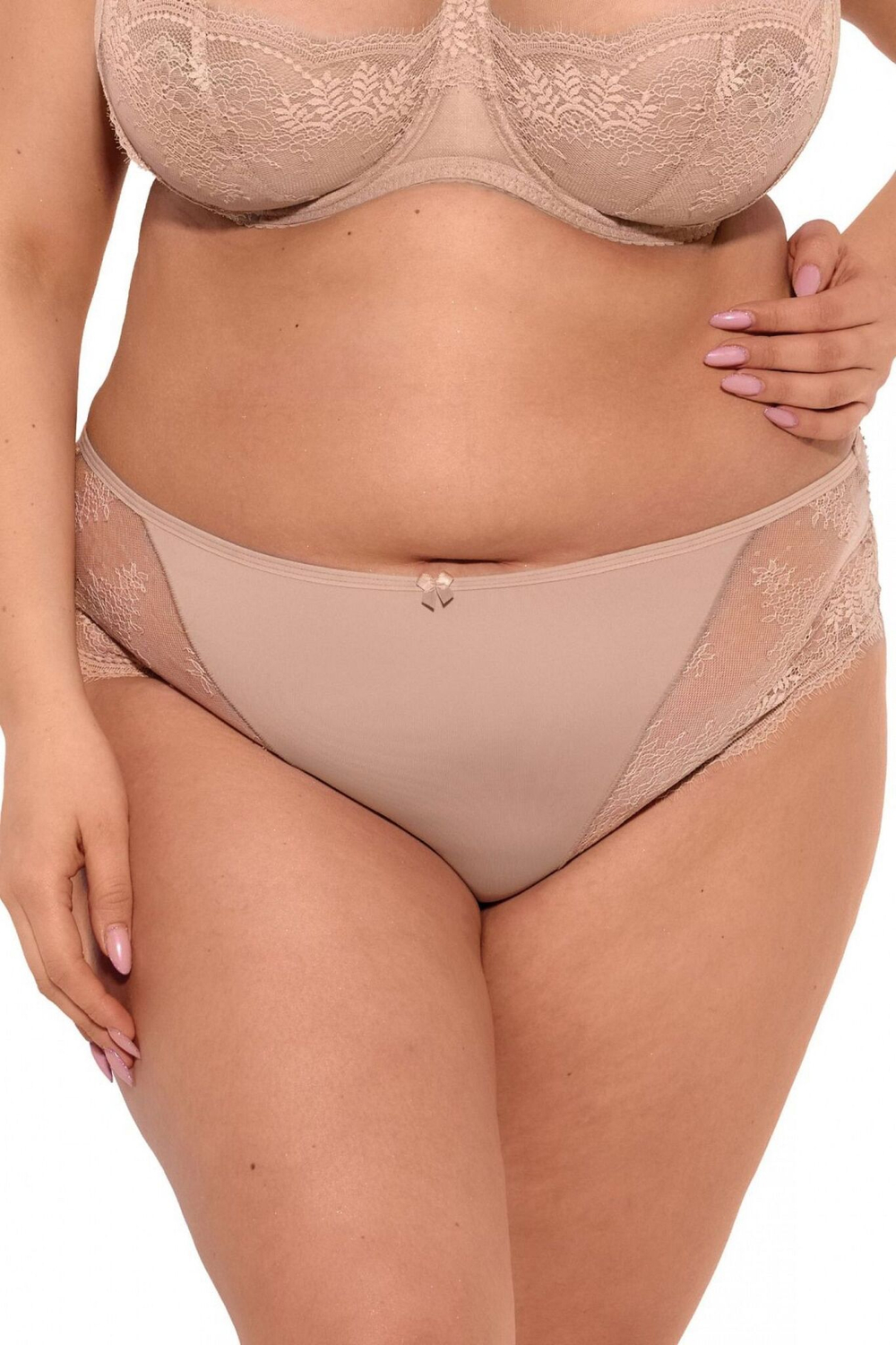 Трусики-слипы Camilla с нежным кружевом (Размер: M) (Цвет: черный)