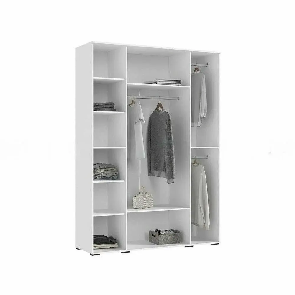 Шкаф "Норд" 4-х ств (белый/белый глянцевый холодный), МФ Миф, г. Пенза