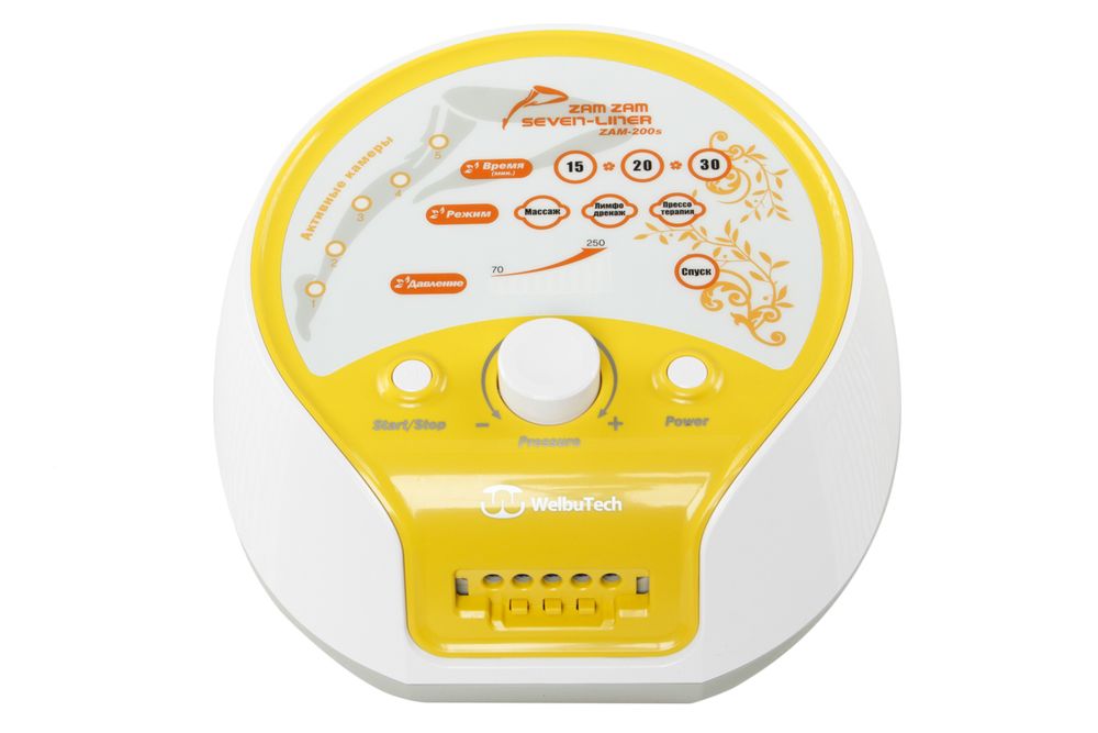 Аппарат для лимфодренажа и массажа WelbuTech Seven Liner Zam-200S, стандартный комплект, размер L (новый тип стопы)